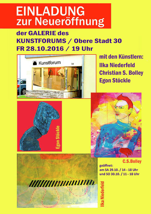 Ausstellung im Kloster Andechs
Fürstentrakt, Bergstraße 2, 82362 Andechs, Tel. 08152/376-0
„FUNDSTÜCKE“ 
Christian S. Bolley & 
Diana Sandmann